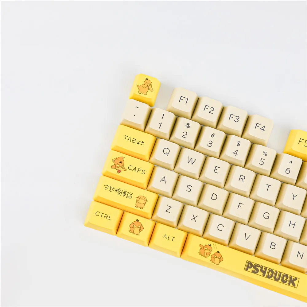 Маленькие наборы клавиш Reach Duck Keycap PBT OEM для механической клавиатуры 99% GH60 GK61 GK64 GK68
