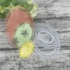 Прямоугольные овальные трафареты для резки металла для изготовления карт, декоративное тиснение, костюм, бумажные карты, штамп, сделай сам