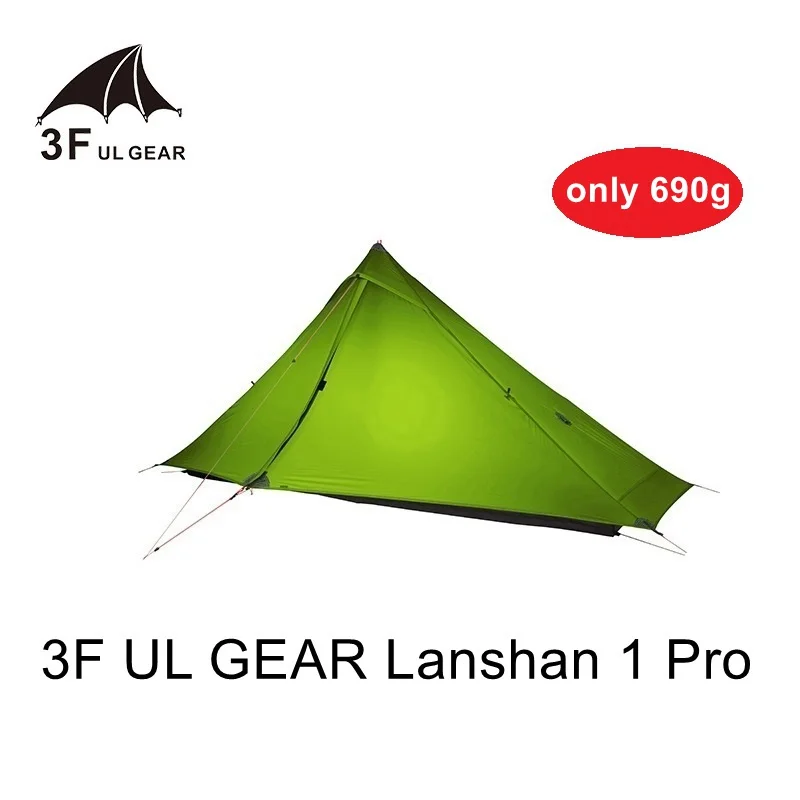 3F UL Gear Lanshan 1 Pro P кемпинговая палатка 3 х сезонная 20D обновленная двухсторонняя с