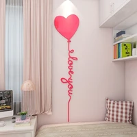 creative balloon 3d stereo wall stickers girl bedroom bedside wall decorations living room tv background room decoration