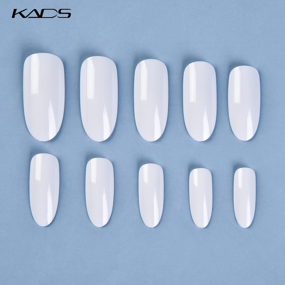 KADS 500 шт./пакет Ясно/Натуральный/Белый Nail Art Круглый Конец Овальные Накладные