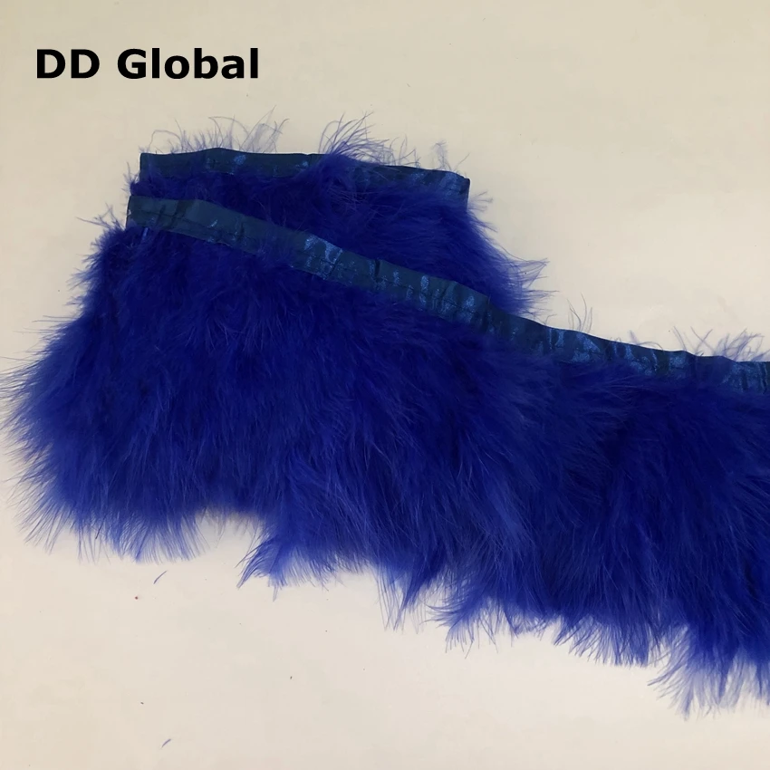 DD Global 2 метра окрашенные Золотые желтые перья марабу отделка 15-20 см 6-8 дюймов перо