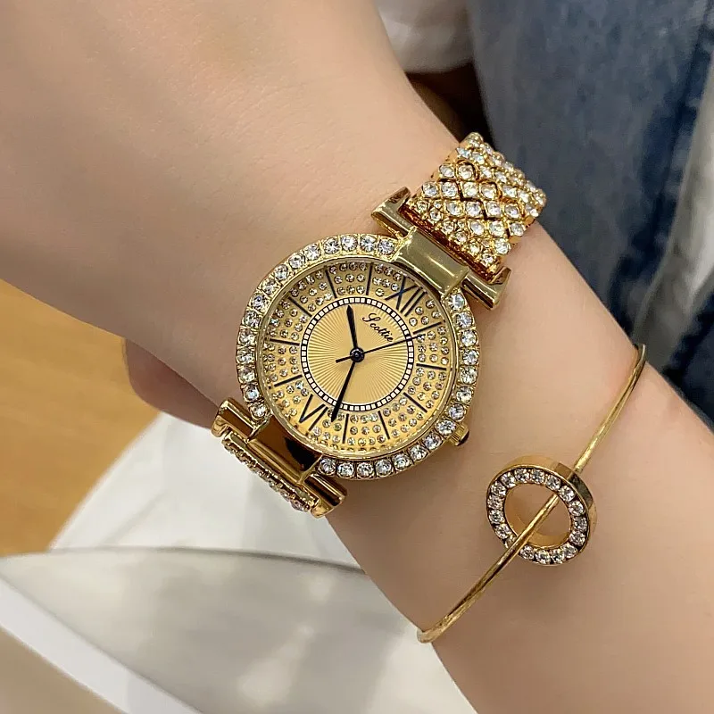 New Diamond Crystal Lady Watches Luxury Brand Women Dress Watch Original Design Quartz Wrist Watches Creative Relogio Feminino