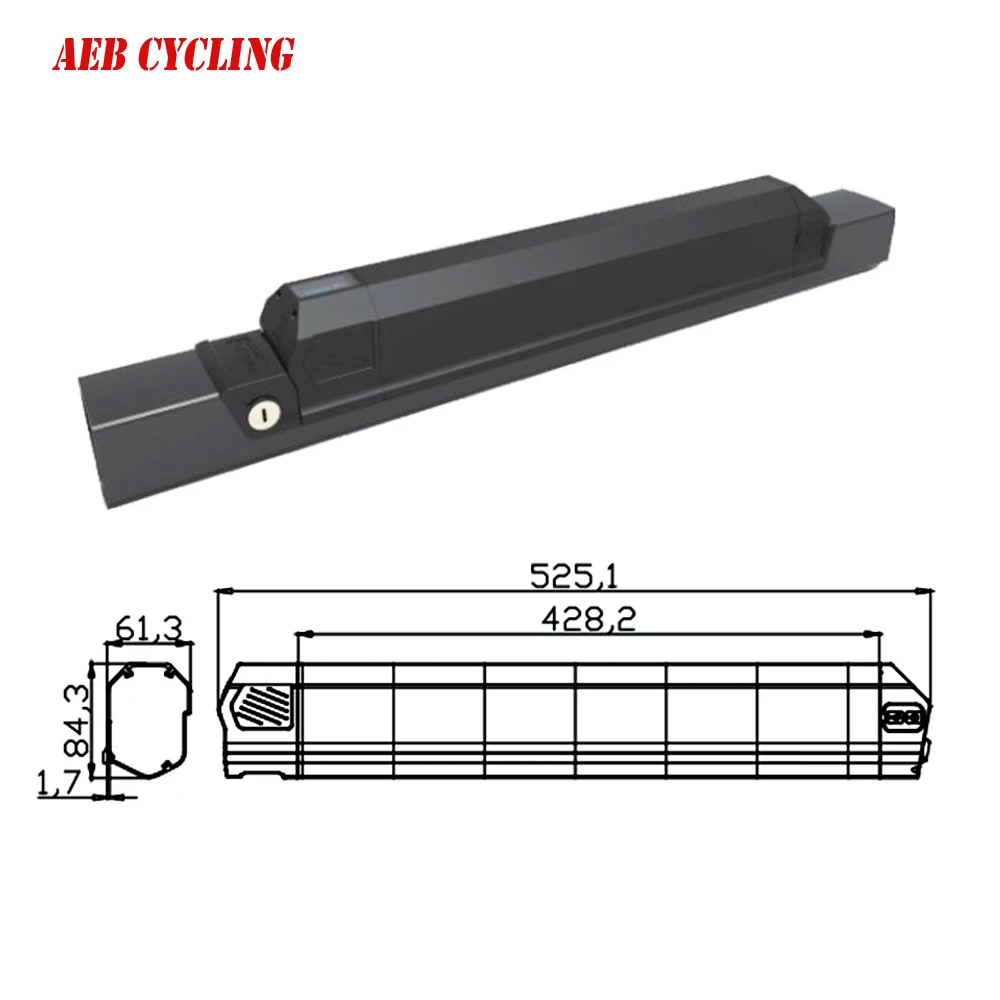 Electric bike Side release Lithium 36V 15Ah 20Ah 21Ah 48V 12.8Ah 14Ah 350w Lankeleisi Battery SSE-059 SUNLIGHT-Ⅱ For XC4000 500W |