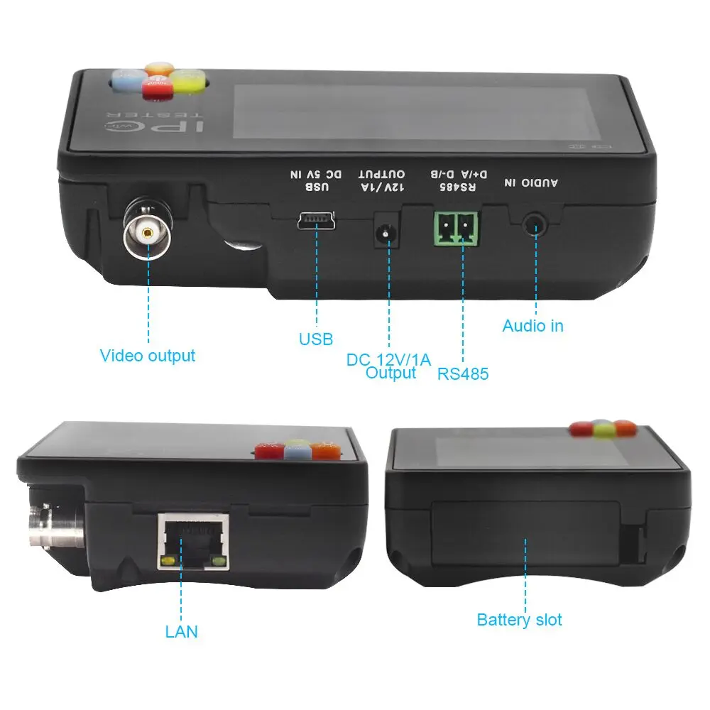 3 5 дюймовый H.265 8MP IP CCTV тестер монитор AHD CVI CVBS TVI камера ONVIF PTZ WIFI выход беспроводной