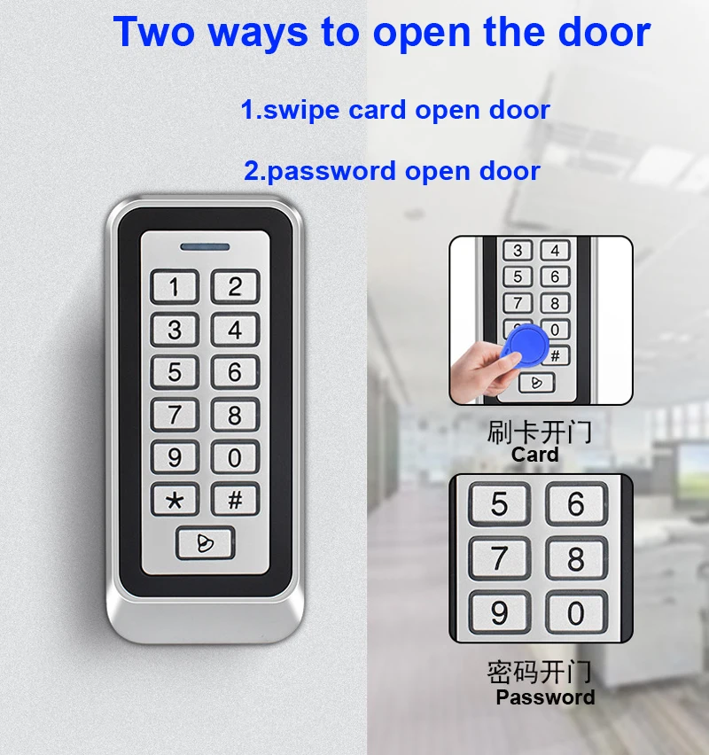 RFID-устройство для открывания дверей водонепроницаемая подсветка IP66 1000 кГц