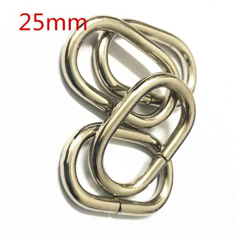 NO16 wid 25mm Silver 100 шт. металлическое овальное кольцо пряжки для одежды часов аксессуары для рукоделия Швейные 16 мм 20 мм 25 мм 32 мм 35 мм 38 мм 50 мм 65 мм - Цвет: NO16 wid 25mm Silver