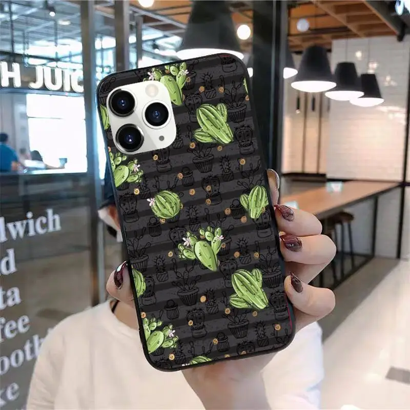 

Cactus Phone Case for iPhone 11 12 mini pro XS MAX 8 7 6 6S Plus X 5S SE 2020 XR