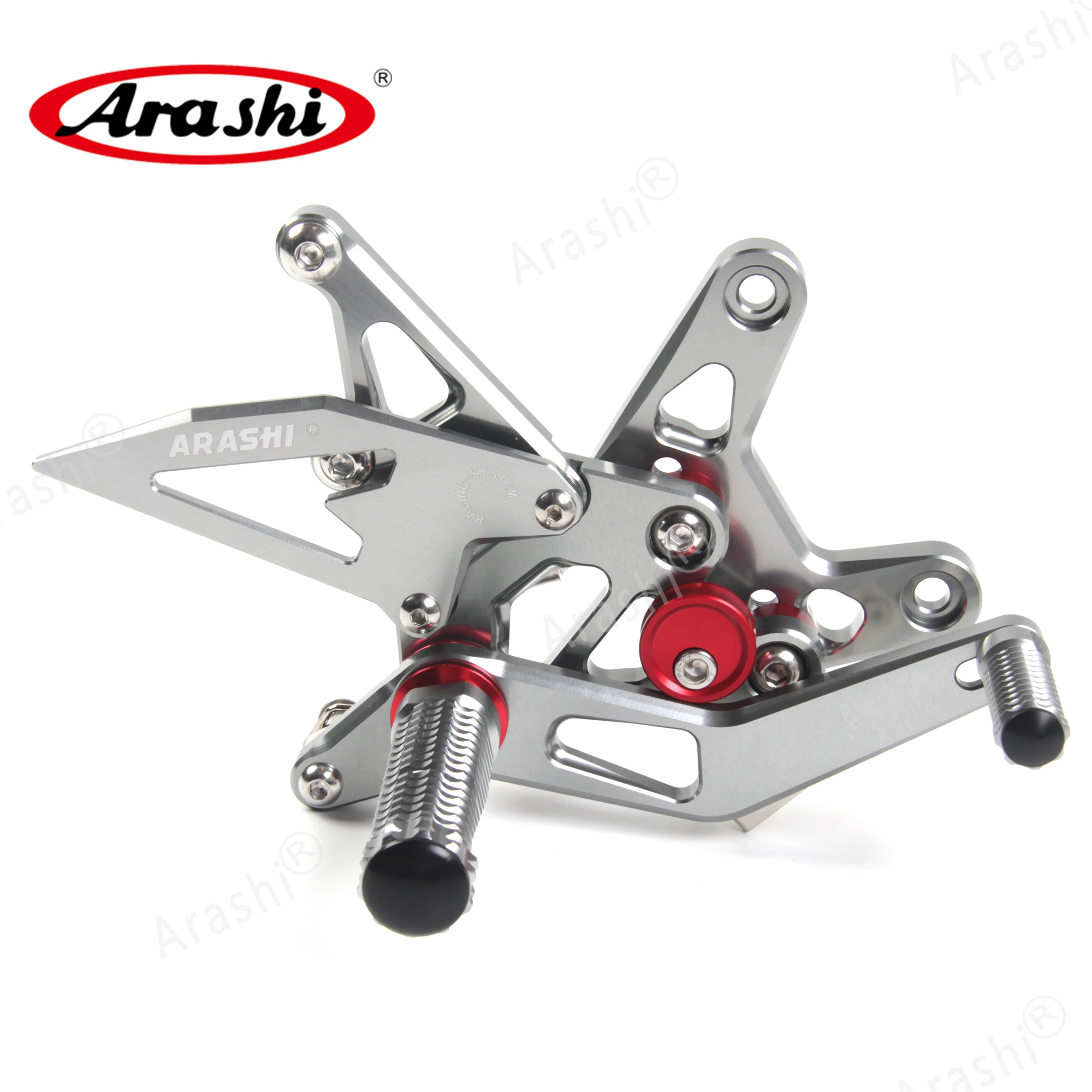 Араши ниндзя ZX6R CNC регулируемая подножка для ног KAWASAKI ZX 6R NINJA 2007 2008 Rearset подставка
