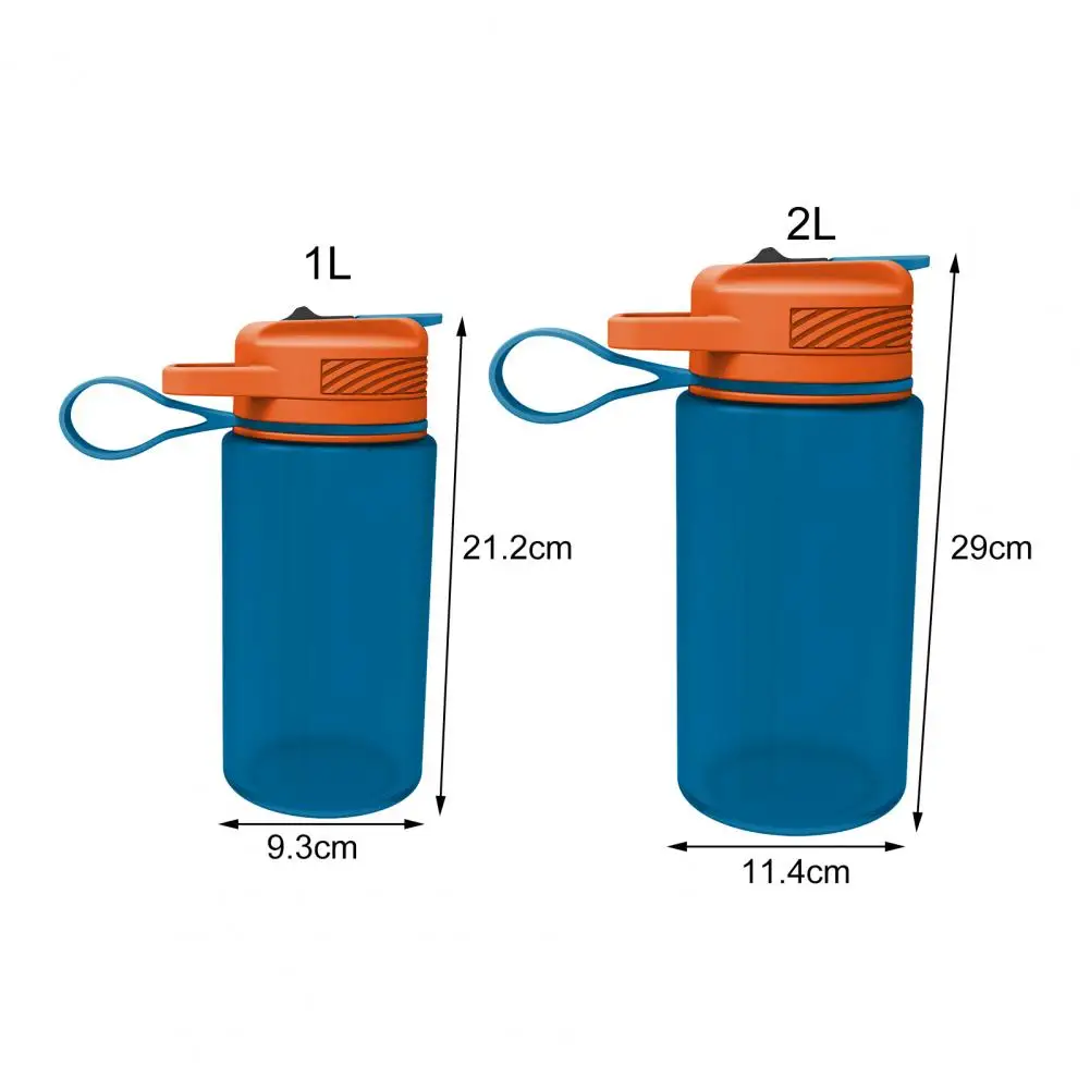 

50% Discounts Hot! 1000ML/2000ML Travel Cup Creative Good Airtightness Silicone Straw Drinking Sports Bottle for Fitness