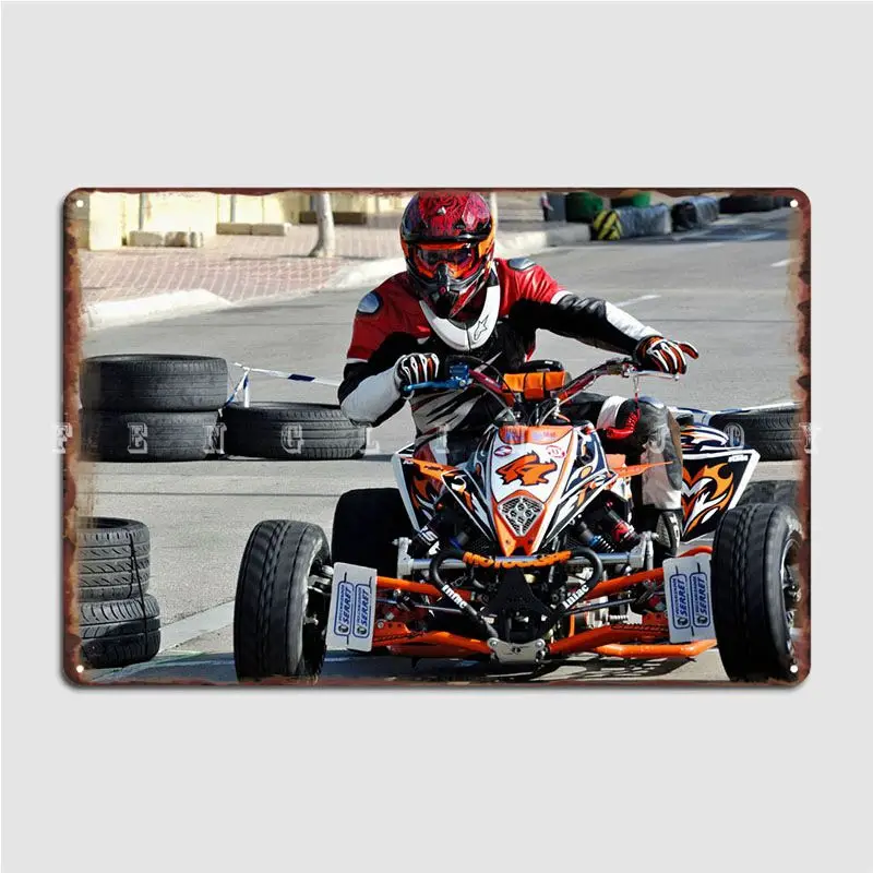 

Cart Racing Metal Sign Club Party Club Bar Plaques Create Tin Sign Poster