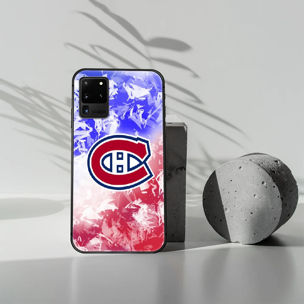

Montreal Ice Hockey Canadien Phone Case Cover Hull For Samsung Galaxy S 7 8 9 10 e 20 FE edge uitra plus Note 9 10 20 black