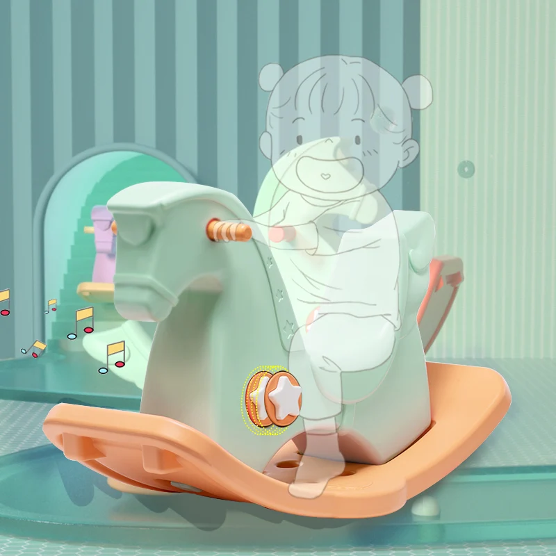 Детская игрушка качалка BabyGo развивающая музыкальная для детей подарок ребенка