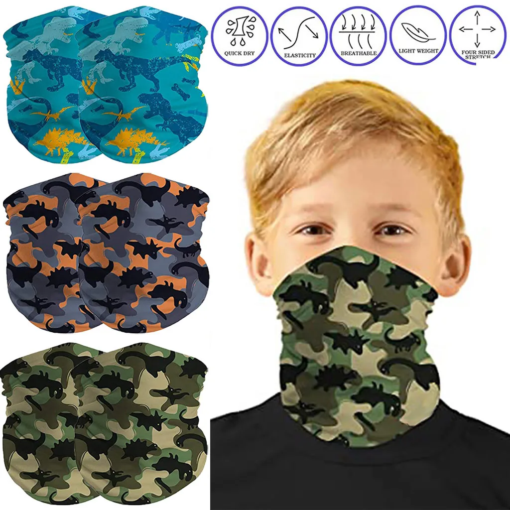 Детская бандана для улицы 2 шт. шейный шарф Солнцезащитная маска лица