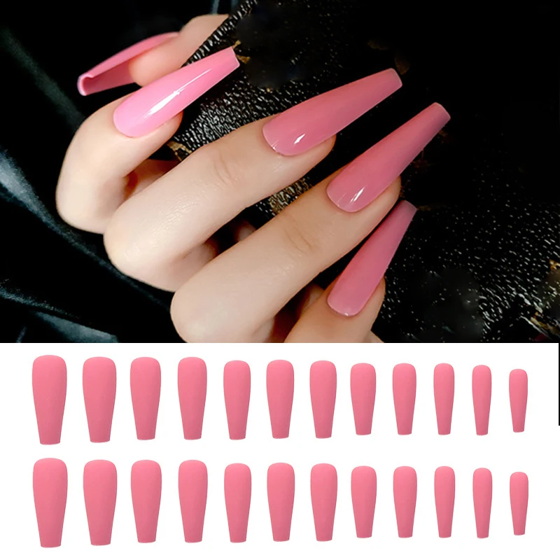 

Длинный гроб, форма балерины, накладные ногти, пресс для ногтей, Искусственный палец, Маникюр для женщин, MPwell