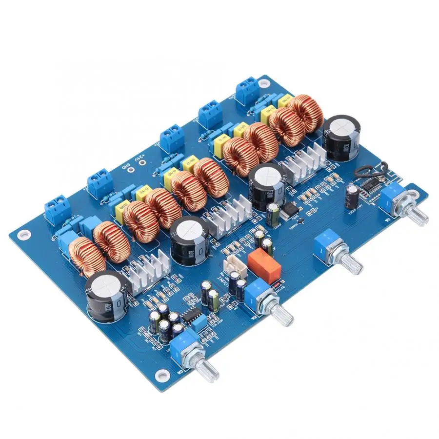 TPA3116 4 1 Класс D Модуль платы усилителя Bluetooth 4*50 Вт + 100 Панель ЖК-дисплея высокого