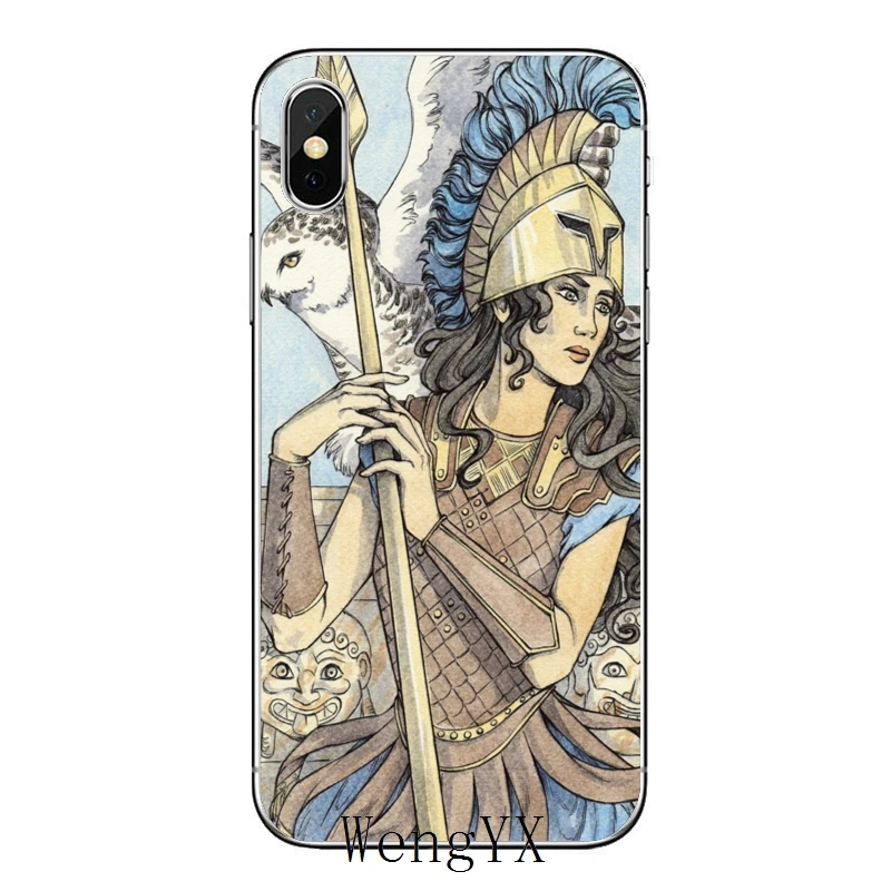 Аксессуары чехол для телефона Huawei P30 P20 Pro P10 P9 P8 Lite Y5 Y6 Y7 Y9 P Smart Plus 2019 Zeus Athena Goddess Wisdom