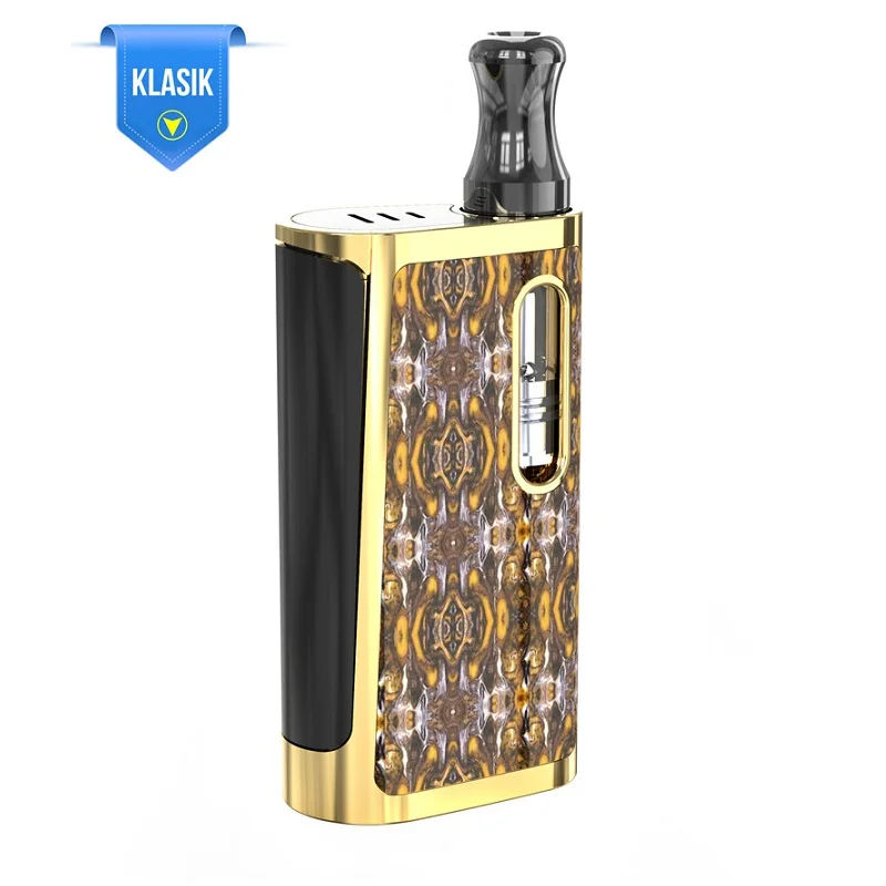 Испаритель 650 мАч Kangvape Klasik V2 коробка мод Vape комплект с 0,5 мл распылитель 510 нить электронная сигарета Vape ручка - Цвет: Золотой