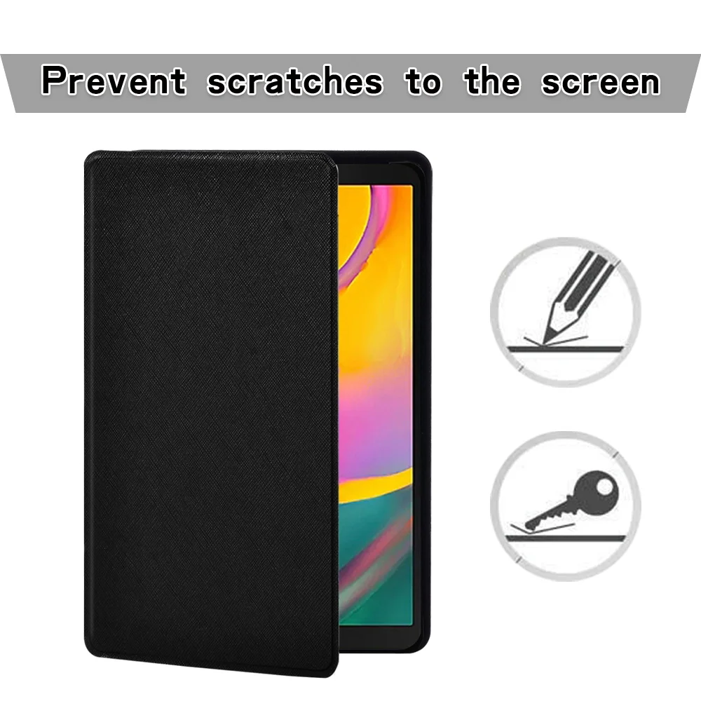 

Tablet Case for Samsung Galaxy Tab A T290/T295 (2019) 8.0 Inch Watercolor Series Anti-Fall Leather Protective Cover + Stylus