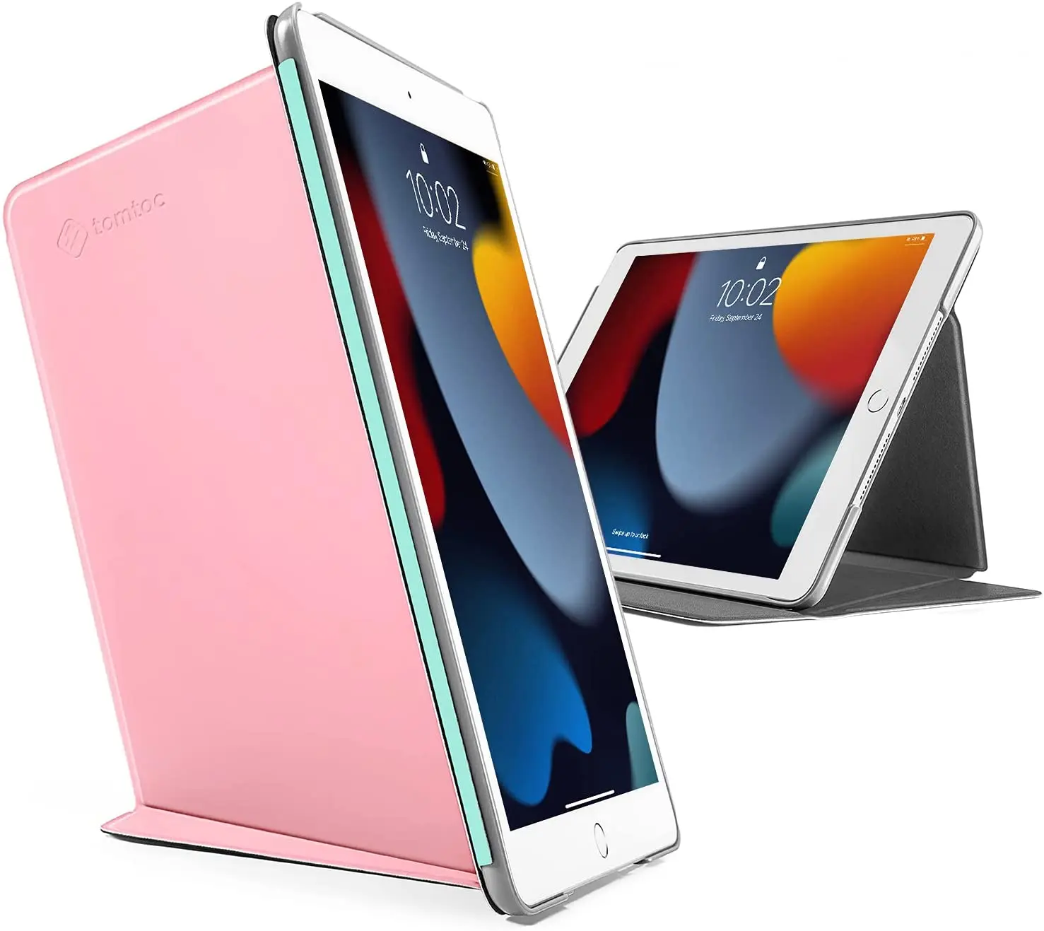 

Вертикальный чехол tomвc, совместимый с iPad 10,2 дюйма 8-го/7-го поколения (2020/2019), тонкий твердый чехол-подставка, защитный чехол, чехол с