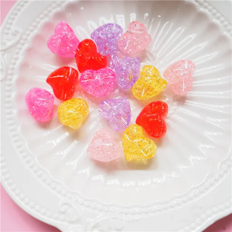 10 шт./пакет Моделирование смолы любовь конфеты играть Еда Slime комплект поставки