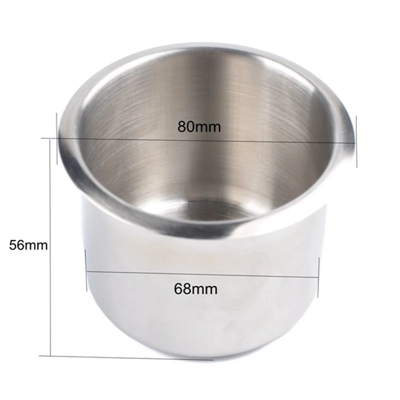 

4Pcs Universal Marine Boat Cup Holder 68X55mm Stainless Steel Drop in Drink Cup Holder for Poker Table Couch