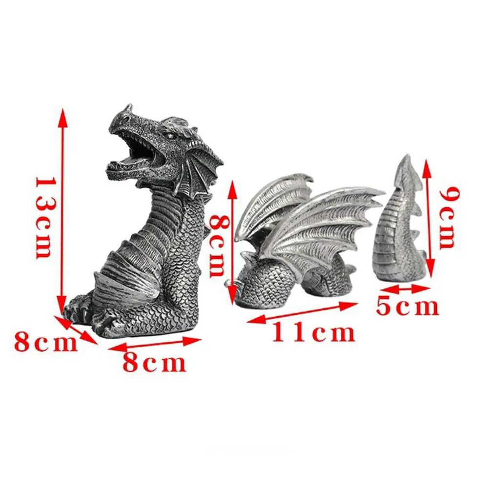 Готические скульптуры дракона большой сад полимерные крылатые сказочные