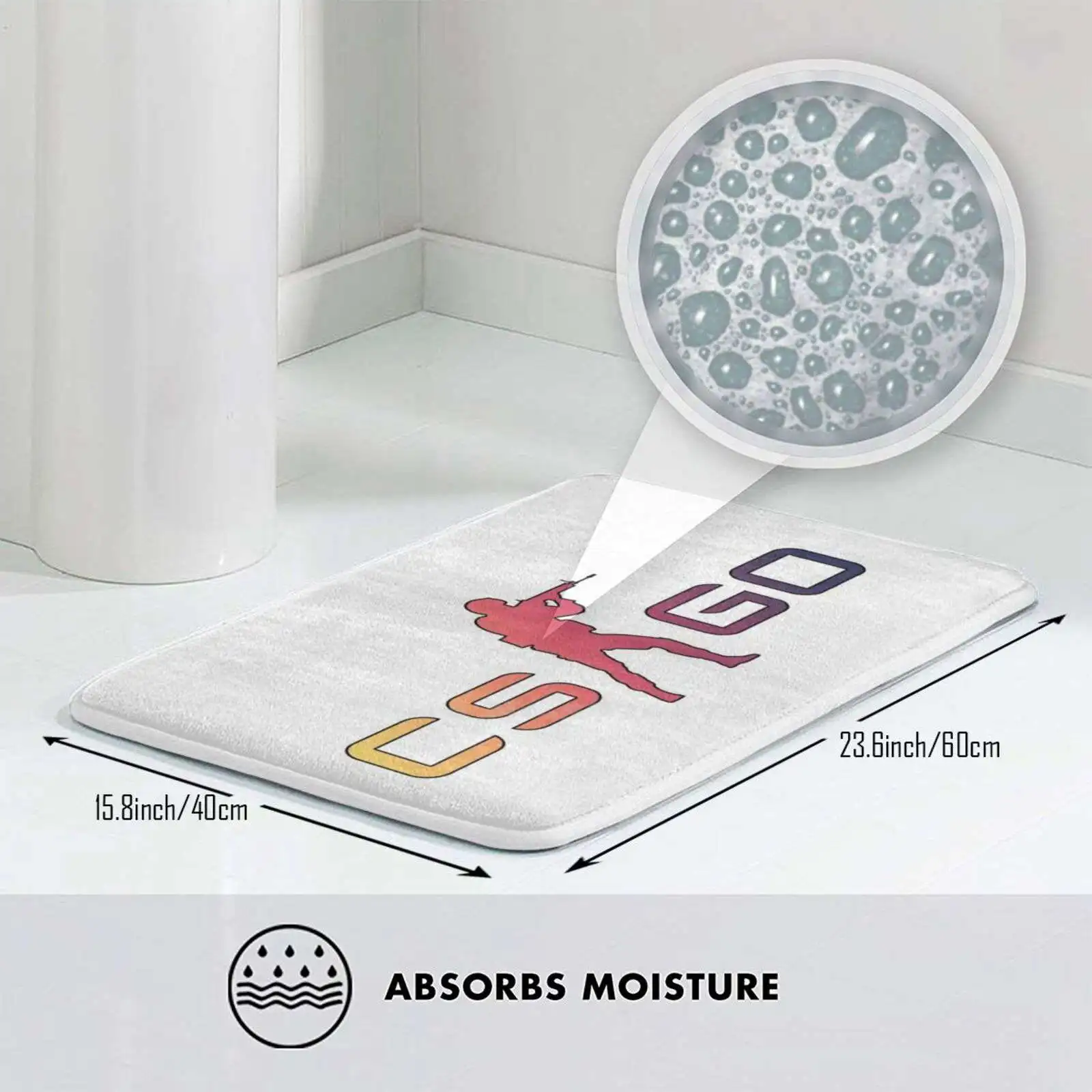 Мягкий домашний Противоскользящий коврик Csgo Cs Go противоударный с паровым