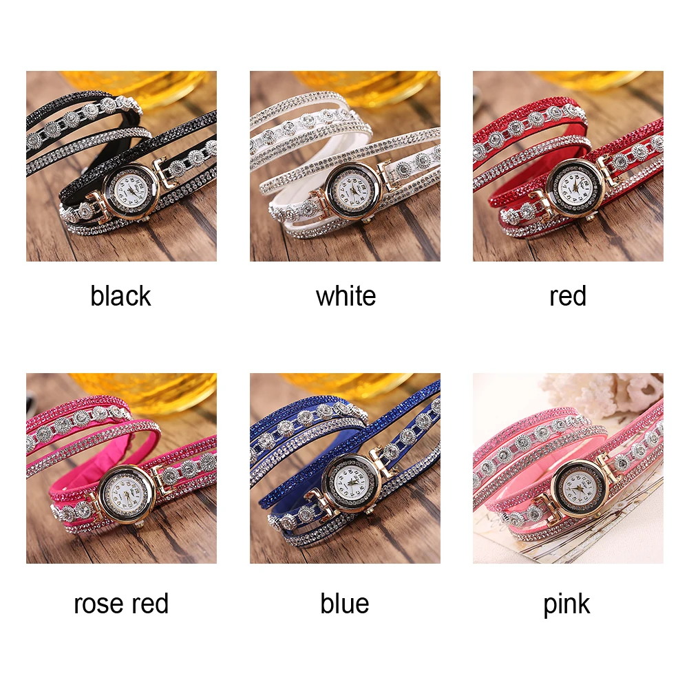 Rehinestone Home Double wrap модные ювелирные аксессуары для свиданий блестящие наручные