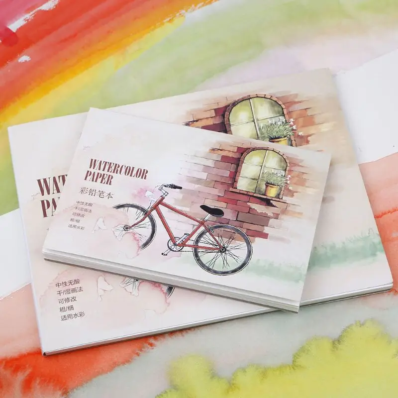

12 Sheet A5/A6 Watercolor Sketchbook Paper for Drawing Painting Color Pencil Book School Art Supplies