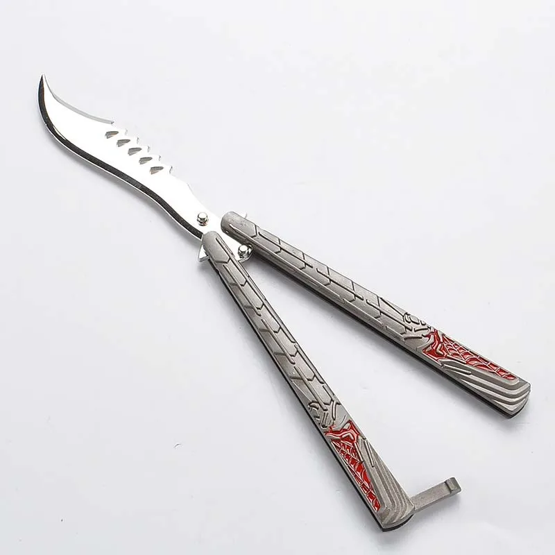 Новый паук бабочка нож металлическая игрушка аниме бросок складной самообороны