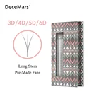 DeceMars длинные Стволовые предварительно сделанные ресницы для наращивания 3d4d5d6d ресницы 16 линий