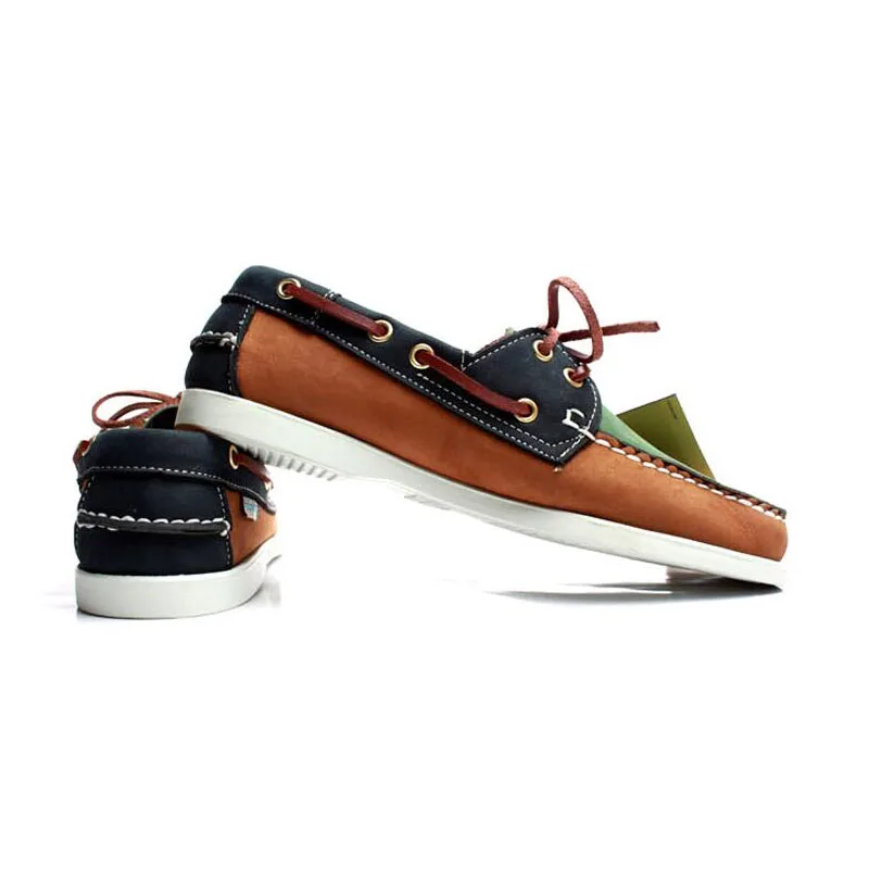 Мужские однотонные лоферы из натуральной кожи на шнуровке | Обувь