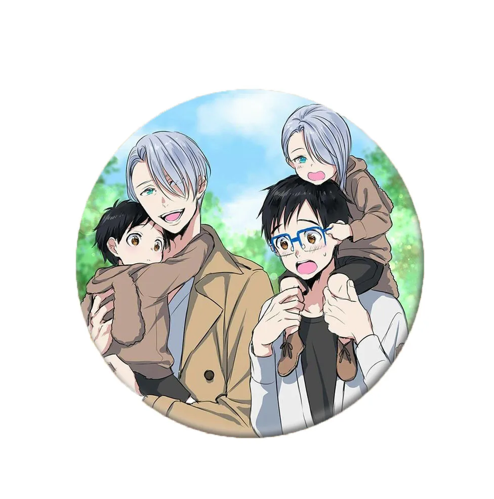 Новая мода аниме Юрий! На льду Юрий Виктор брошь значок косплея рюкзаки пуговицы