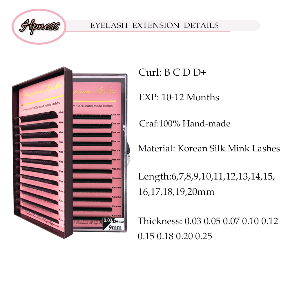 Ресницы для наращивания индивидуальные ресницы классическое наращивание Lashe