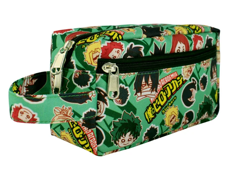 Сумки для ручек с аниме Моя геройская Академия женская сумка макияжа на молнии