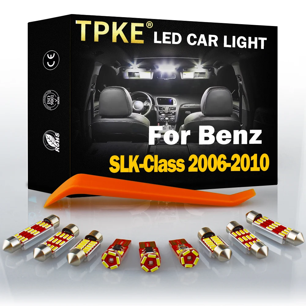 

TPKE 15X Canbus White LED Bulbs Interior Kit For 2006-2010 Mercedes Benz SLK-Class Map Glove Box Trunk Dome License Plate Light