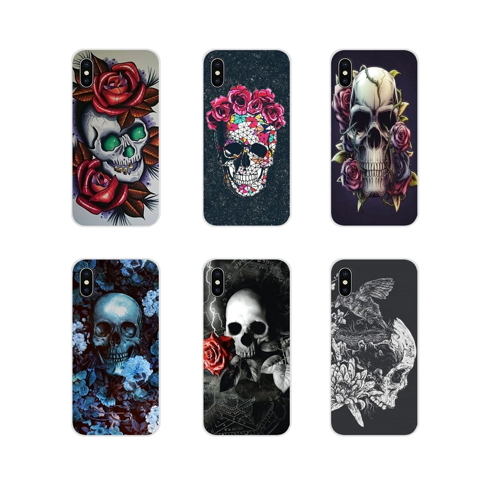 Аксессуары для телефона чехлы с цветочным принтом череп Oneplus 3t 5T 6T Nokia детей