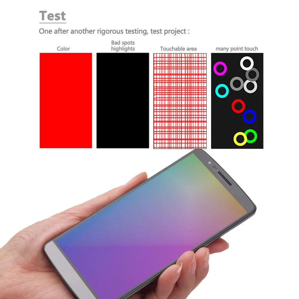 Экран для LG G3 D850 D851 D855 ЖК-дисплей кодирующий преобразователь сенсорного экрана в сборе с рамкой запасные части