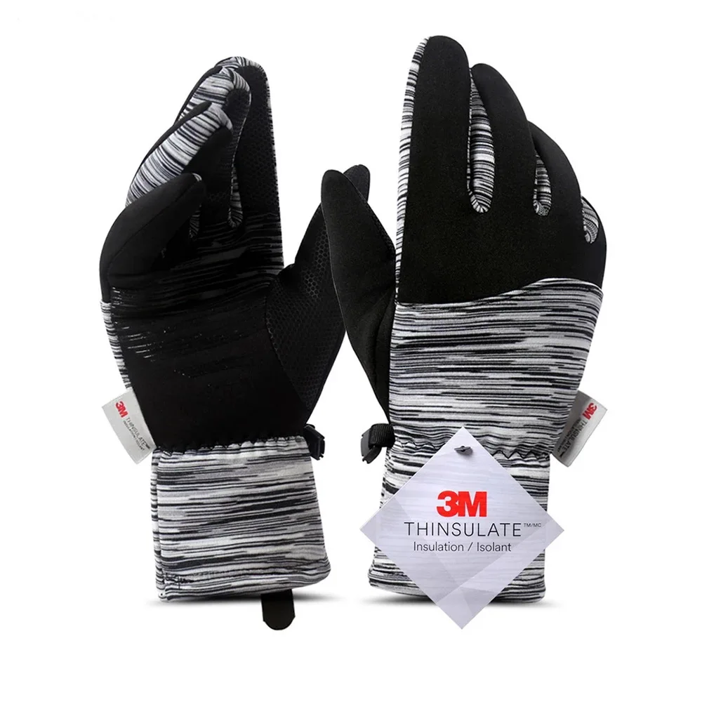 Зимние плотные лыжные теплые перчатки для сенсорных экранов мужчин и женщин