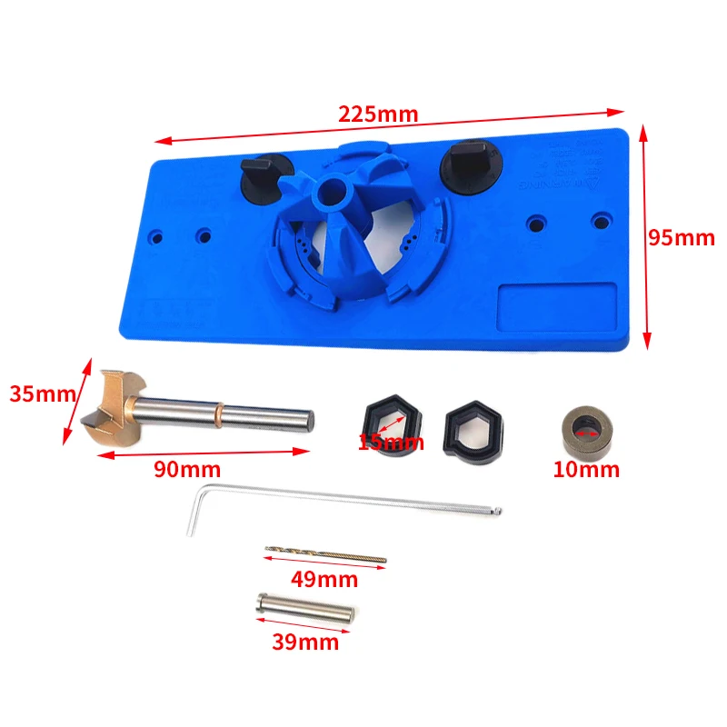 

35mm Hinge Drilling Jig Hinge Drill Guide Hole Puncher Hole Locator DIY Woodworking Tool for Wood Drilling DIY Tool