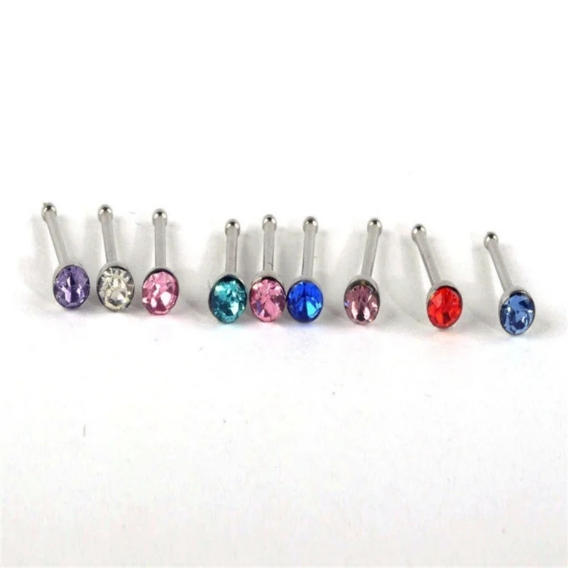 Набор колец для носа из нержавеющей стали 60 шт./упак. женский хирургический