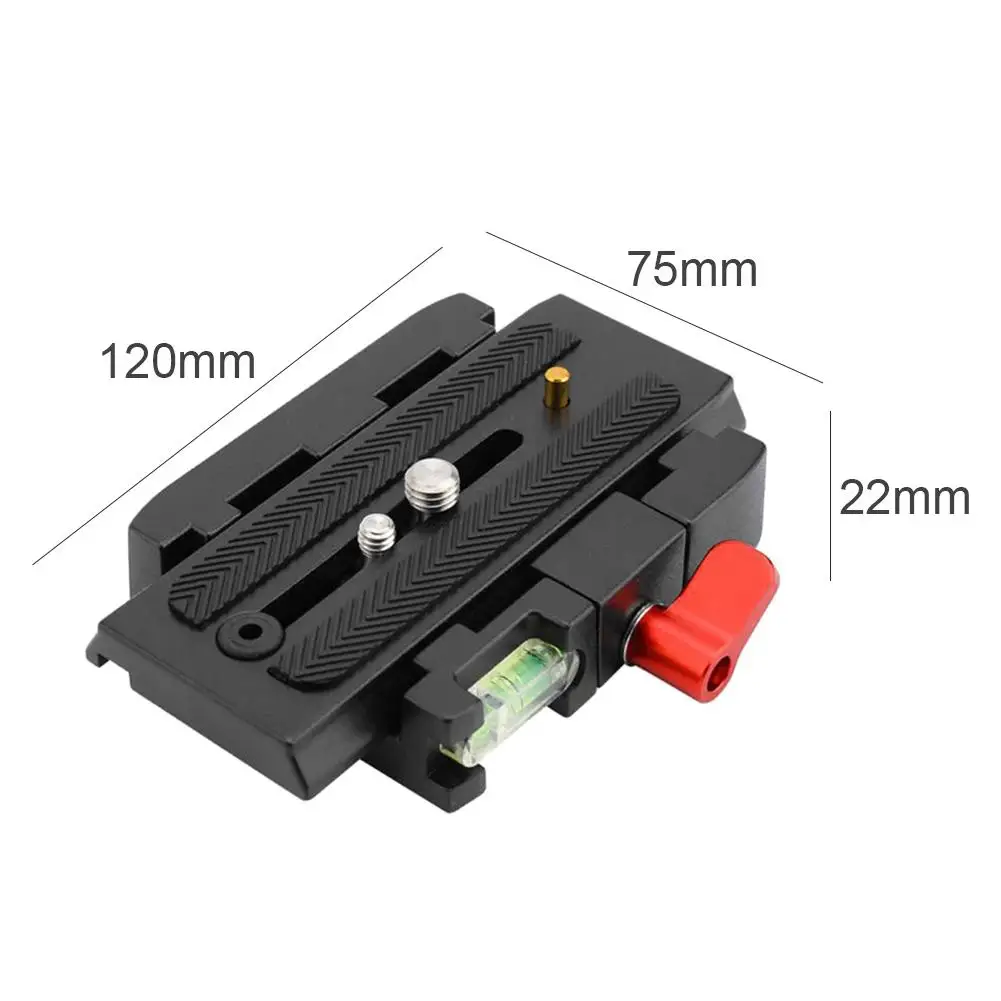 New Aluminum Quick Release Plate Assembly P200Clamp Adapter for Manfrotto 577 501 500AH 701HDV Q5 Camera Tripod Accessories | Электроника