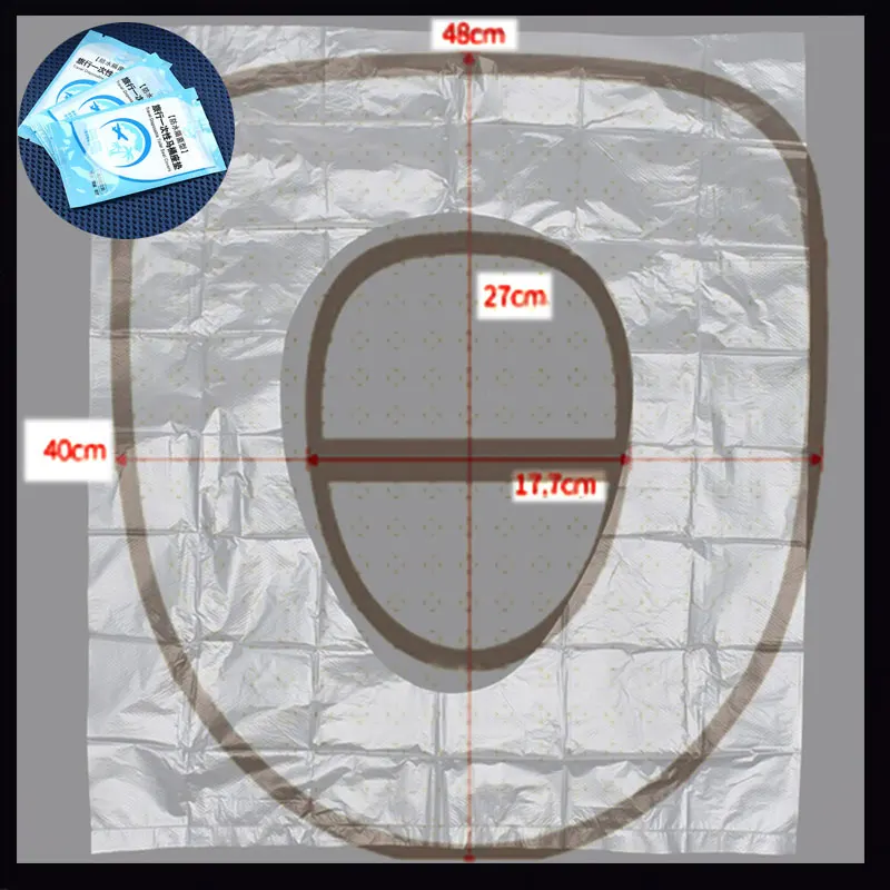 Одноразовое покрытие на сиденье унитаза 100% водонепроницаемый коврик для сиденья