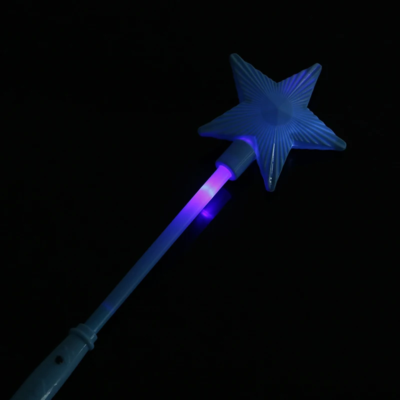

Plastic LED Flashing Glow Stick Wand Five-pointed Star Fairy Wand Kids Toy Star Flashing Sticks Colorful Glow Stick Show Toy