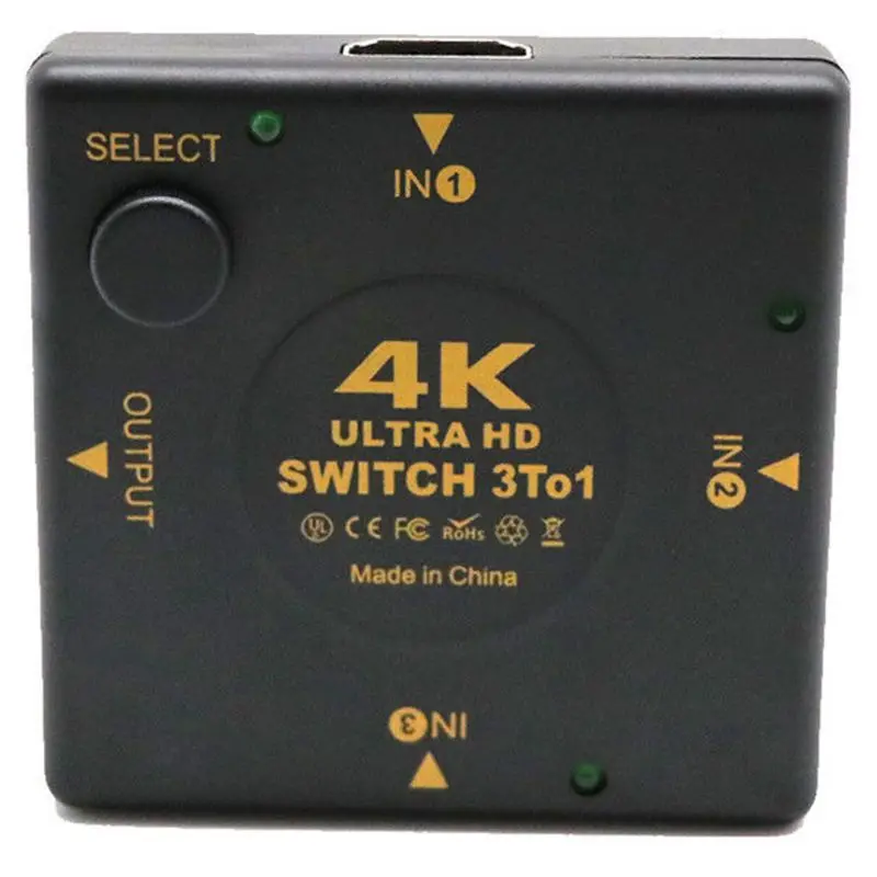 4K HDMI переключатель коробки 3 в 1 выход kvm аудио экстрактор концентратор сплиттер |