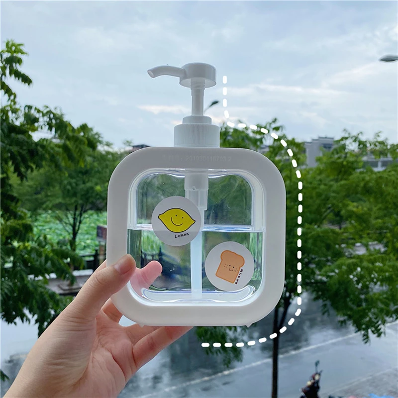 Флакон с дозатором белого мыла 500 мл флакон для дезинфицирующего средства рук