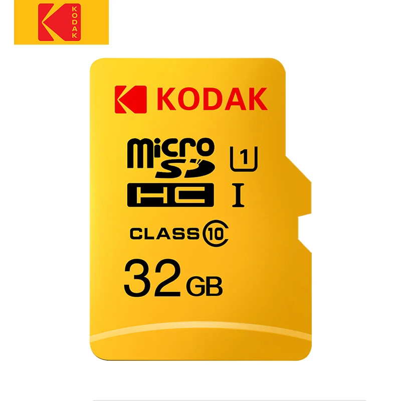32GB U1 Карта памяти KODAK tarjeta Micro SD 128 Гб 64 ГБ 32 ГБ 16 ГБ Micro SD карта 256 ГБ 512 ГБ TF Карта U3 cartao de Карта памяти MicroSD Clase 10 - Емкость: 32GB U1
