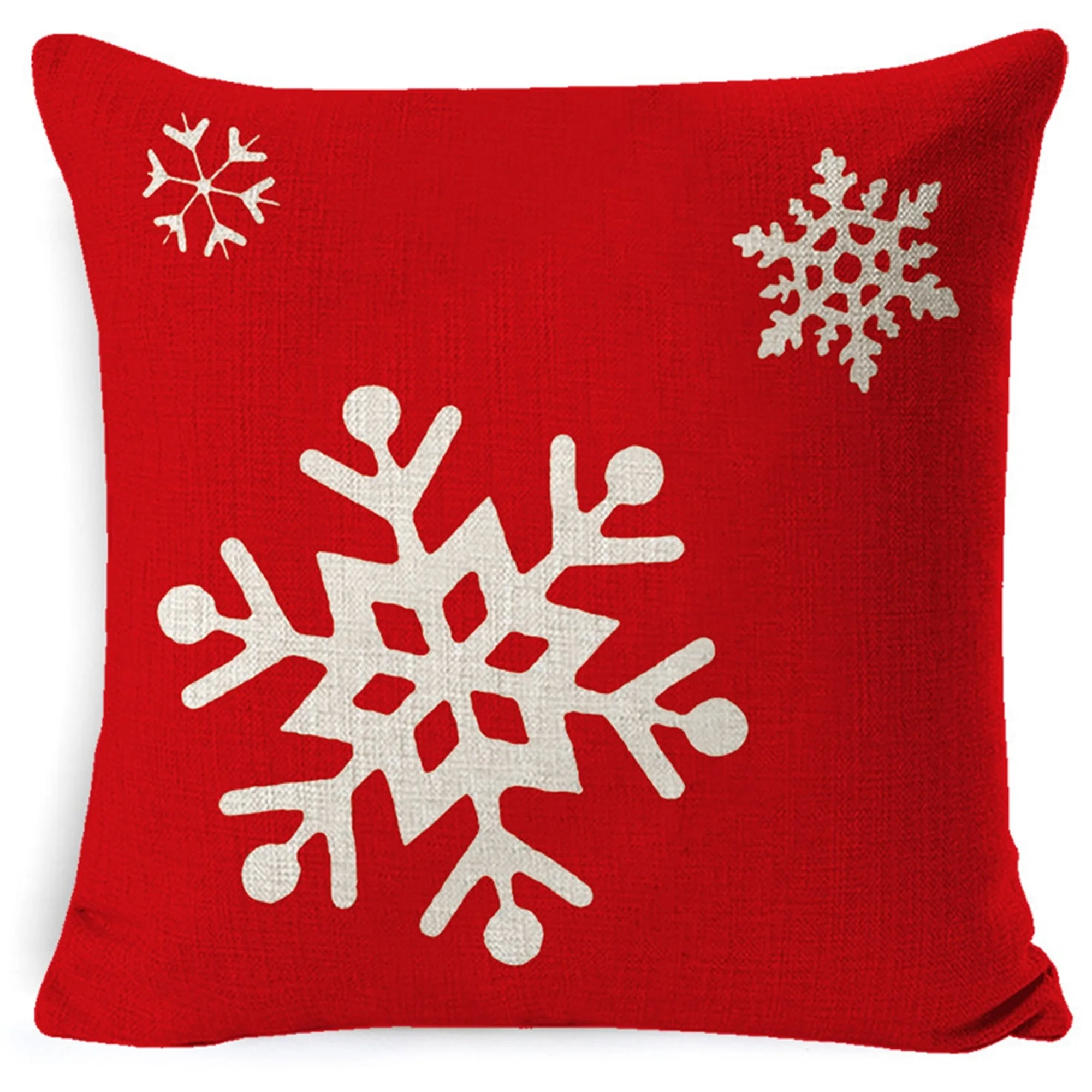 

Christmas Pillowcase, Floral Print Household Pillow Cover Square Pillow Accessories Christmas Decorations