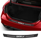 Автомобильная наклейка на задний бампер для GEELY GC6 GC9 EMGRAND EC7 EC8 CK ATLAS, автомобильные аксессуары из углеродного волокна наклейка на багажник